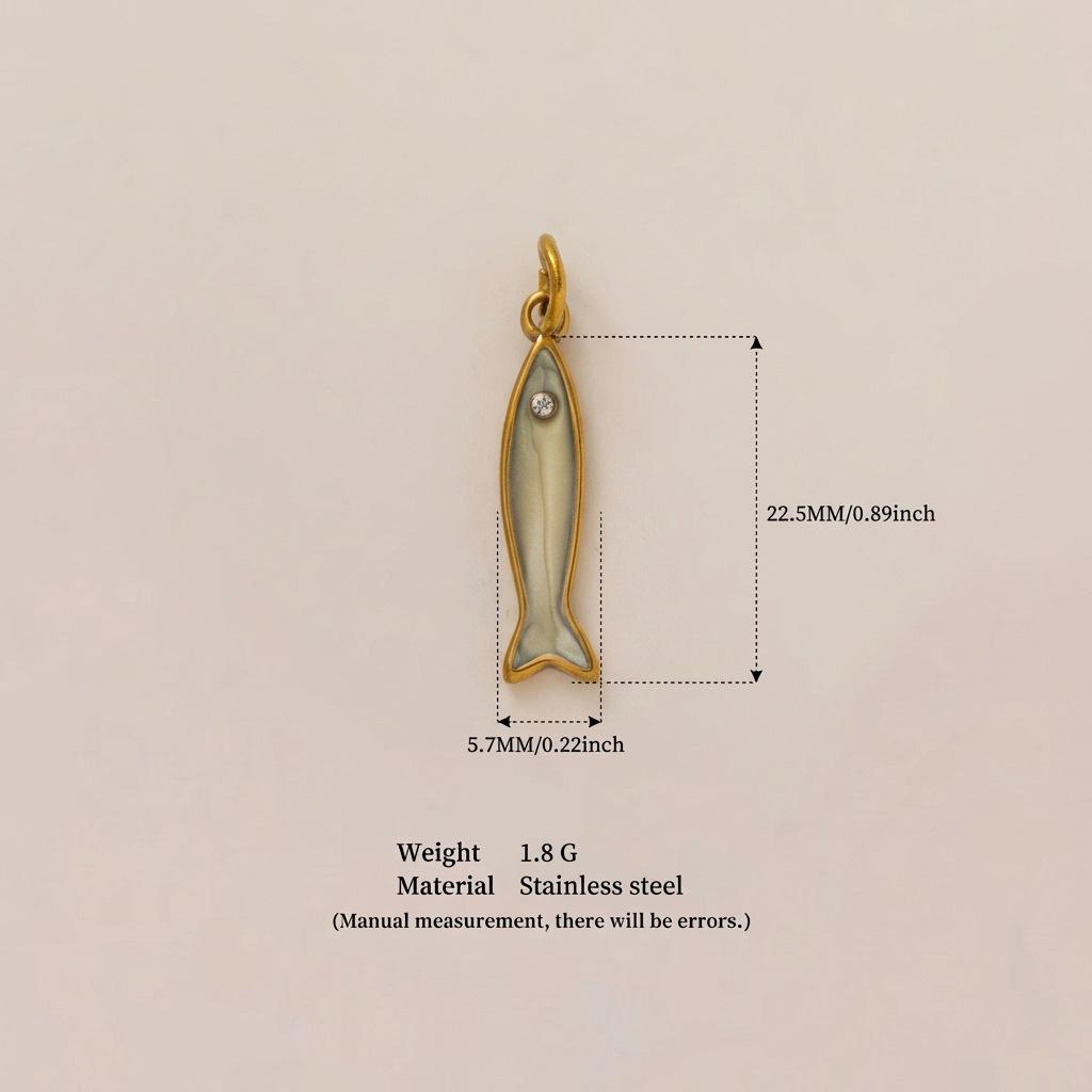 Pendentif Transfrontalier en Acier Inoxydable Or 18K: Série Personnalisée DIY pour Femmes