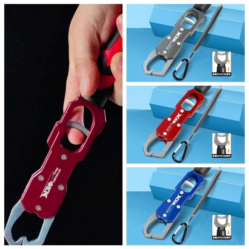 Aluminum Zinc Zinc Alloy Fishing Lip Grip Long Handle Fishing Beak Grip Fish Controller Camping