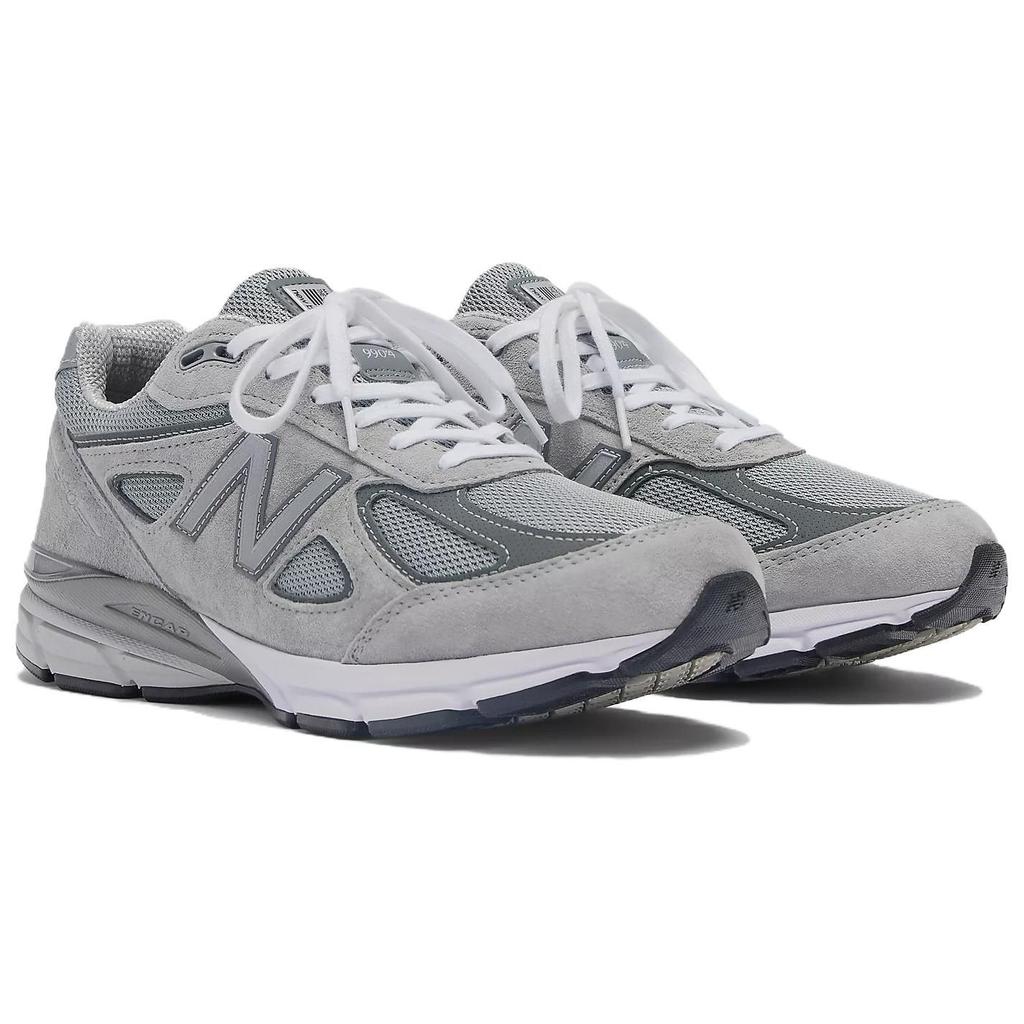 New Balance 990v4 Made In USA Grey Silver Unisex Sneakers U990GR4