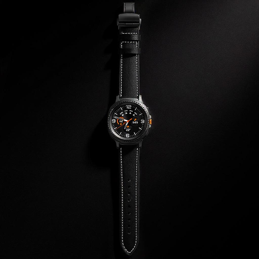 Leather Band for Samsung galaxy watch 8 40 44mm /8 classic 46mm Business Strap for galaxy ultra 2025/7 47mm Smartwatch Bracelet