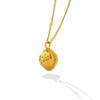 Elegant French Summer Titanium Steel Planet Necklace - Gold Plated Clavicle Chain