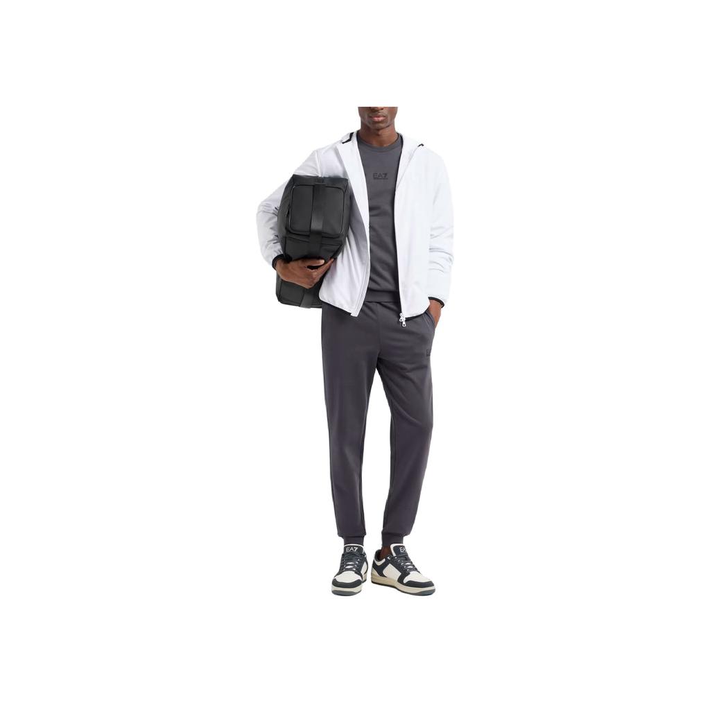 Emporio Armani EA7 SS25 Side Seam Insert Pocket Solid Jacket Men Jackets White 8NPB22-PNGRZ-U0002