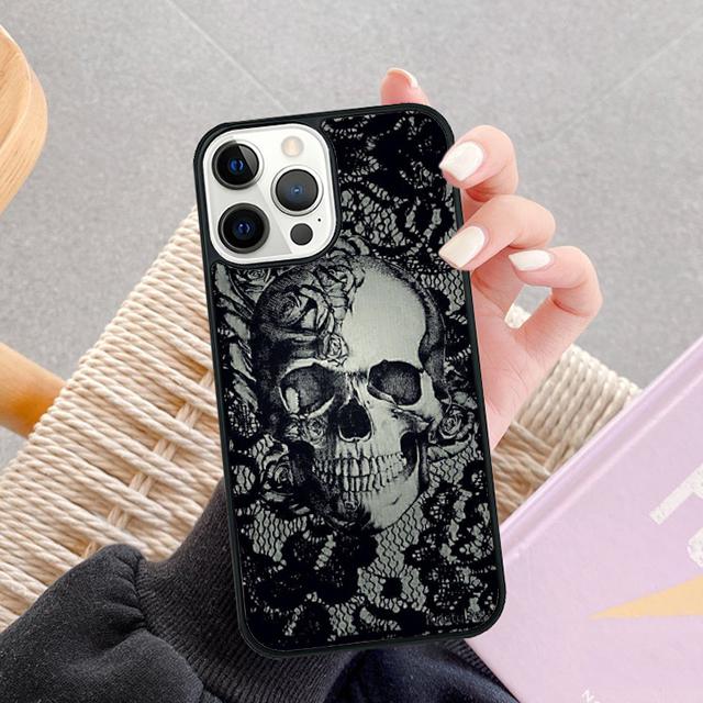 Gotische Mode Totenkopf Handyhülle Für Apple iPhone 17 Air Pro Max Plus Hülle Für iPhone 17 Air 14 15 16 13 12 Max Abdeckung