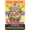 Distinctive 1966 Elvis Metal Sign. 'Paradise Hawaiian Style', Ideal Nostalgic Wall Decor.