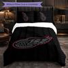 Detroit Red Wings Pattern Microfiber 3Pcs Bedding Set Decor Duvet Cover Set For Bedroom Home Use