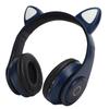 B39 Katzenohrenform Kabelloses Headset Bluetooth Niedlicher Gaming-Kopfhörer für Musik Zuhause Sport Blau