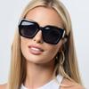 3Pcs Fashion Women Large Frame Square Sunglasses Sports Brand Colorful Frame Sun Glasses Outdoor Thick Frame Eyeglasses Uv400