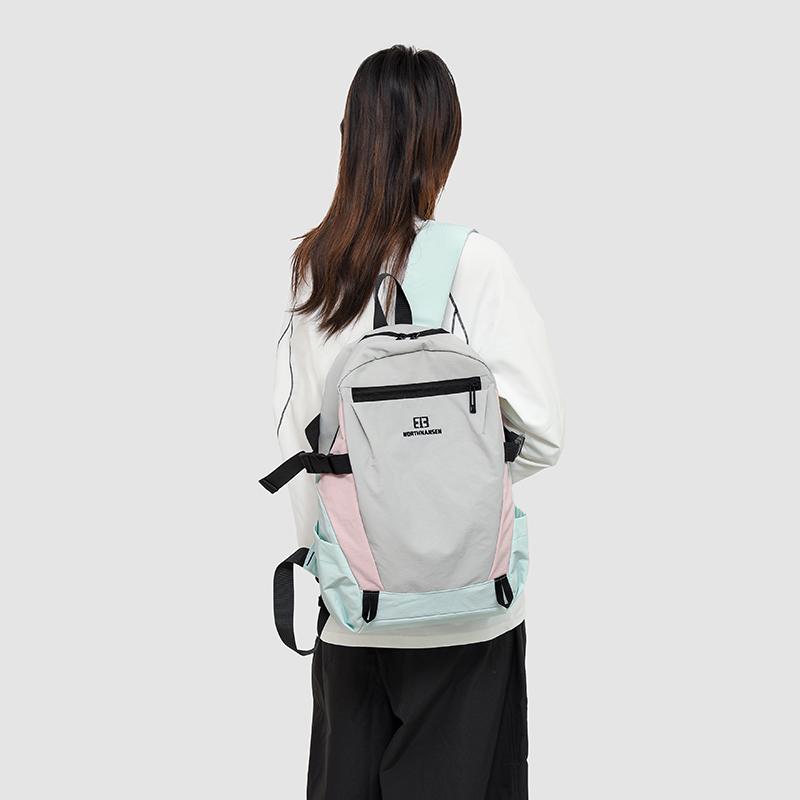 Color Block Outdoor Backpack Unisex Sports Backpack Lightweight Travel Backpack