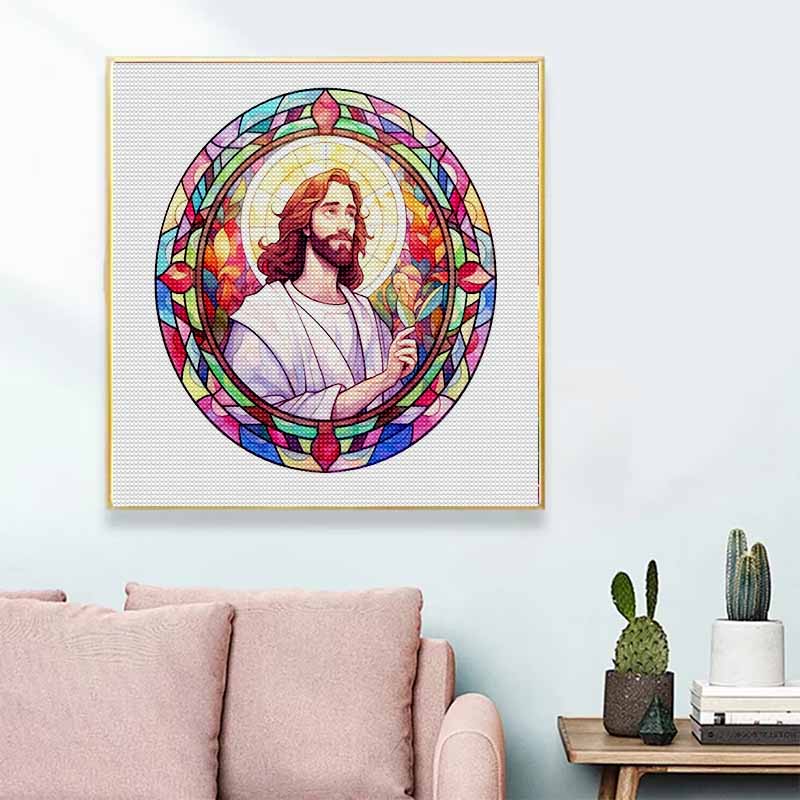 New Arrival 5D DIY Full Circle Diamond Painting "Religious Figures" Embroidery Cross Stitch Home Decor Gift