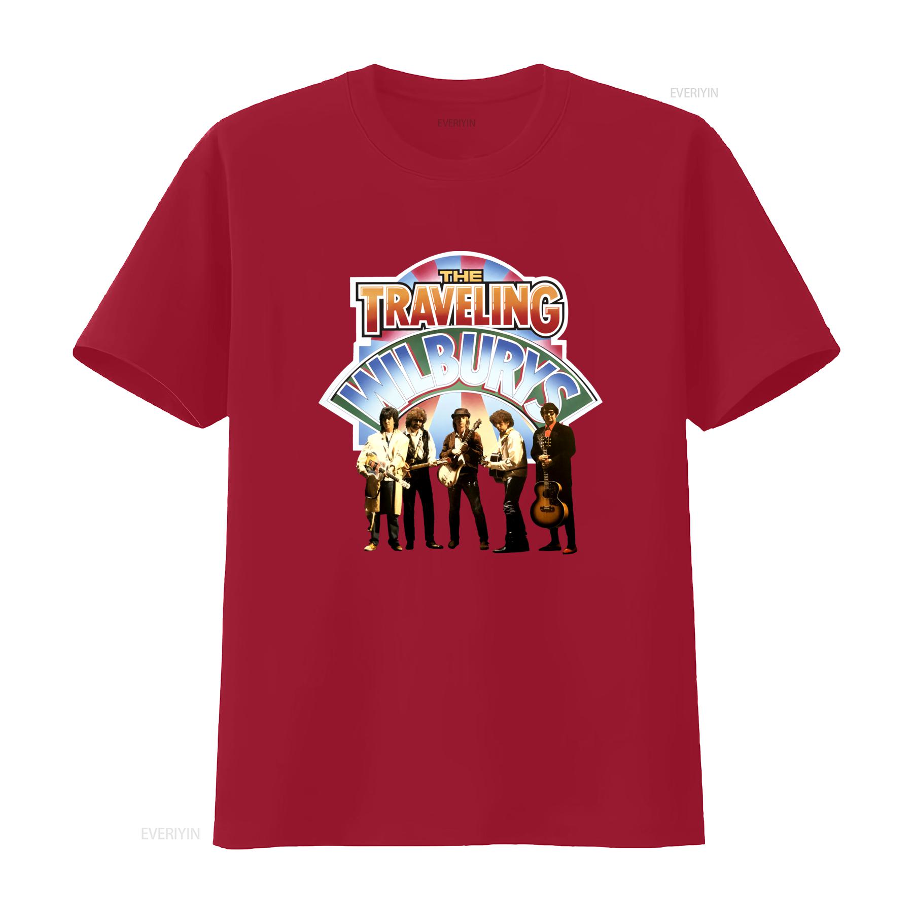 The Traveling Wilburys Band Photo Print T shirt Rock Music Fans Vintage Style vintage Washed Unisex Stretched Slightly S