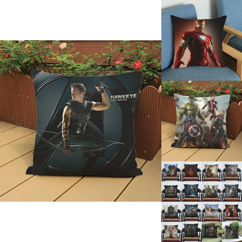 Luxurious Super Soft Avengers Alliance Cushion Cover Featuring Iconic Iron Man Design