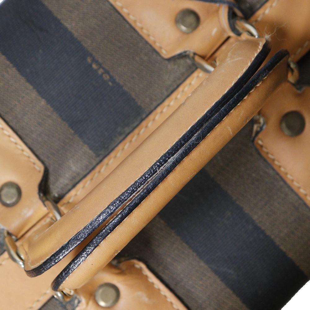 Fendi Pekan Carry Bag PVC/leather Unisex Used