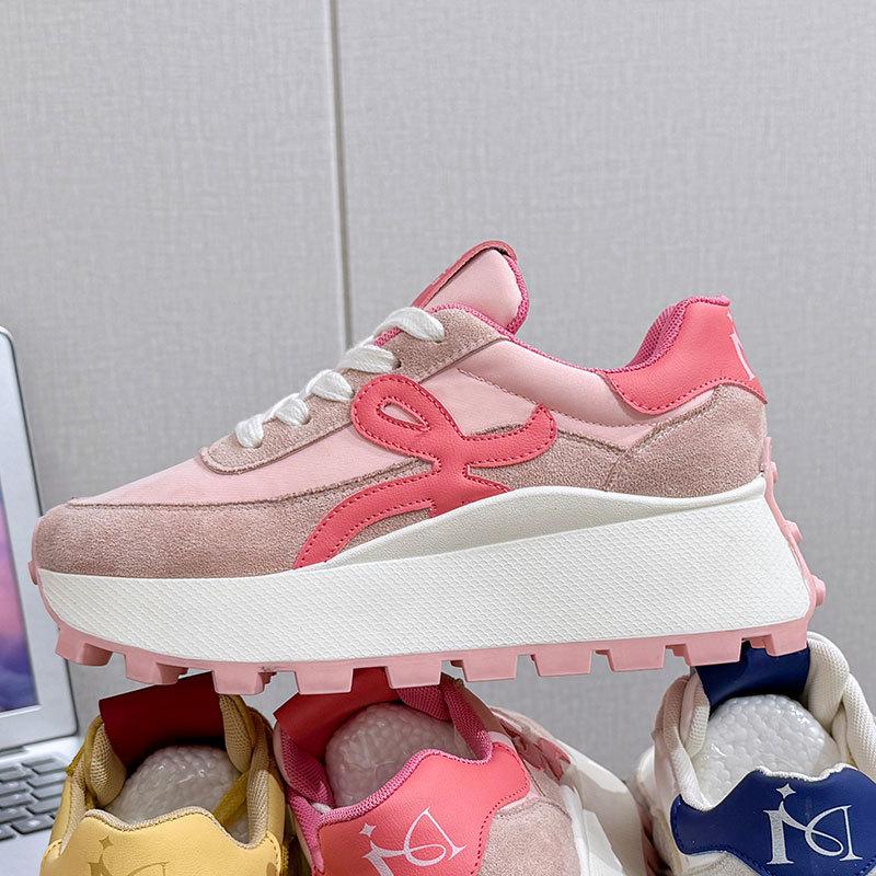 Platform-soled Forrest Gump Shoes Women's New Spring and Summer Breathable Sports Heightening Versatile Casual Dad Shoes