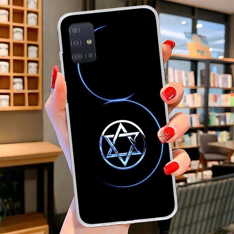 David Jewish Star Symbol Cover Phone Case For Samsung Galaxy A12 A22 A32 A52 A72 A02S Phone Case Note 20 Ultra 10 S10 Plus A51 A