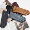Colorful Women's Genuine Leather Gloves Sheepskin Full Finger Gloves Autumn and Winter Warm Clothing Accessories