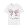 Darling Bow Unisex T-Shirt - Cute Gift, Everyday Wear, Pastel Fashion, Birthday Present, Friendship Print
