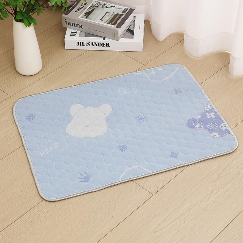 Waterproof Washable Dog Cooling Mat Extra Large Summer Pet Latex Mattress Pad Breathable Bed Protector Diaper For S/M/L Dogs Cat