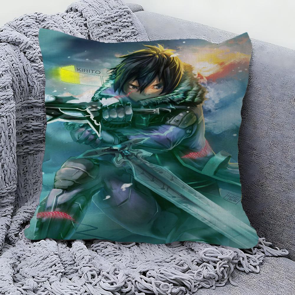 Sword Art Online Maple Design Cushion Cover Happy Autumn Harvest Decor Holiday Decorati Pillow Cover