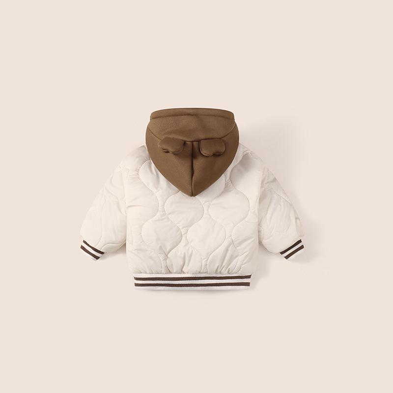 2026 Spring Baby Fleece-Lined Cotton Jacket - Machine Washable, Unisex One-Piece for Boys & Girls