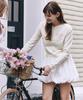 Letter From Moon Ellie Lace Balloon Pumpkin Skirt (White)
