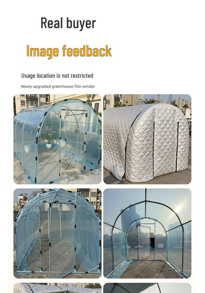 Outdoor Greenhouse: Small Flower Shed & Large Frame for Winter Insulation
