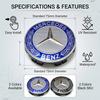 LRQ2   4PCS Car Wheel Hub Cover 3D Metal Rim Center Cap Decals Waterproof Stickers For Mercedes-Benz C550 C180 C200 C220 C230 C250 C280