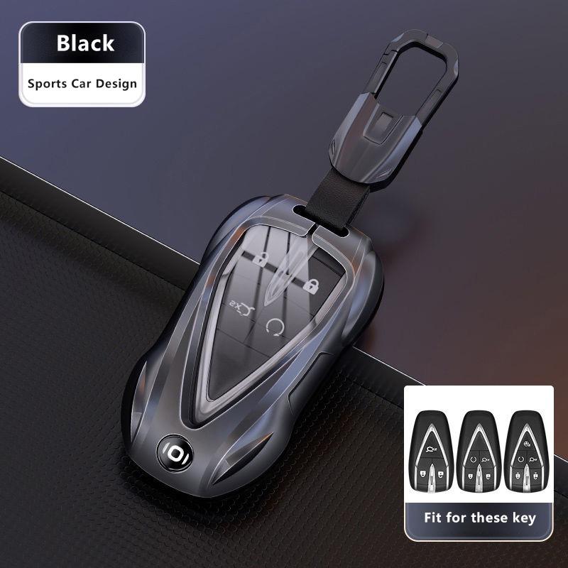 For Changan Qiyuan Nevo A05 A06 A07 Q05 Q07 Zinc Alloy Car Key Case Car-Styling Keychain Remote Cover Shell Fob Bag Accessories