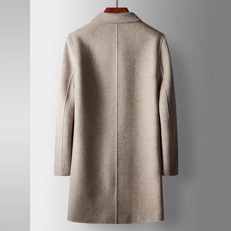 Autumn and Winter Wool Trench Coat Medium and Long Youth Light Luxury Business Double-sided Casual Warm Jacket