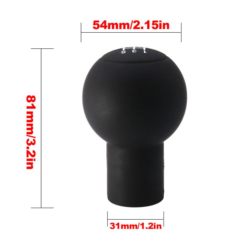 Non-Slip 5-Speed Shift Knob Cover For Suzuki Swift SX4 Alto Silicone Protective Skin & Collar for Manual Gear Stick Lever