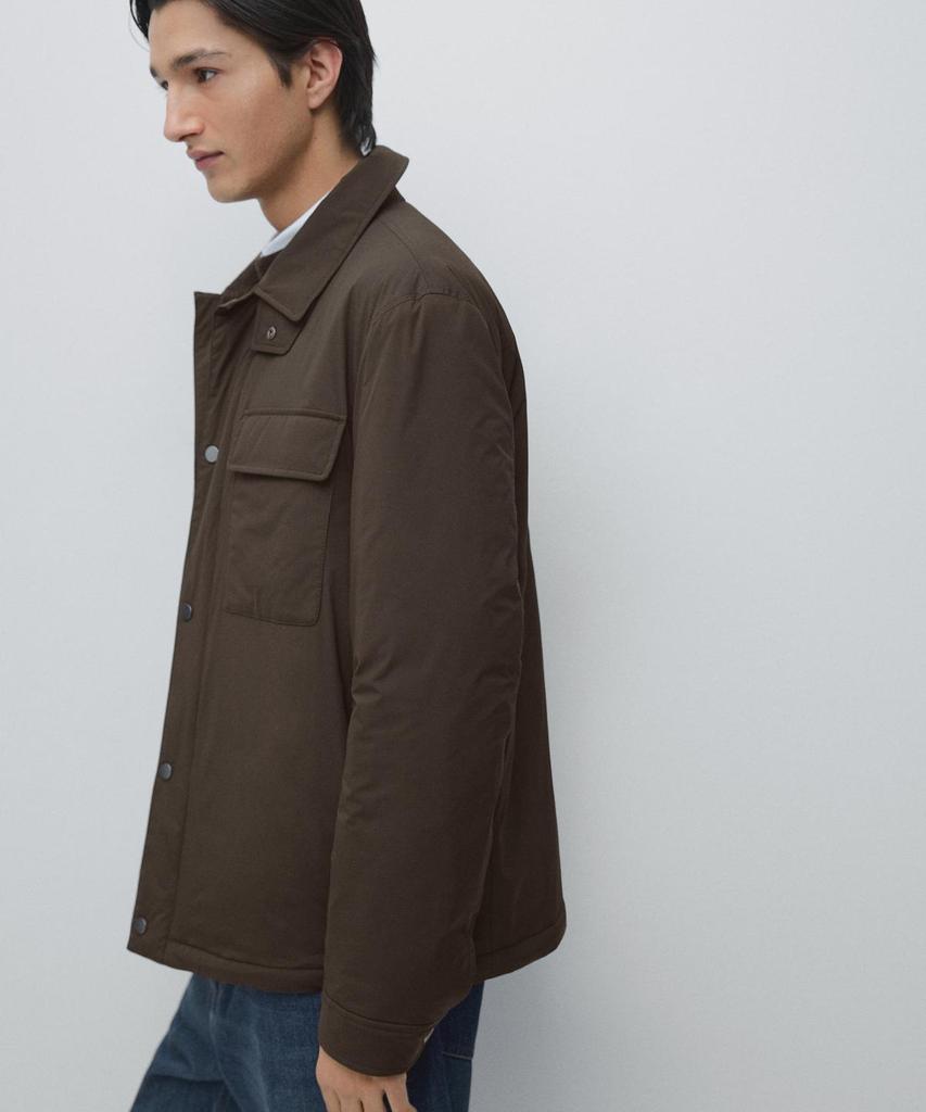 Massimo Dutti Collar Pocket Overshirt