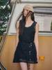 OUEL Crochet Lace Mini Dress_Black