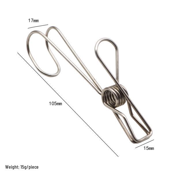 Stainless Steel Kitchen Clips with Hooks for Hanging and Drying