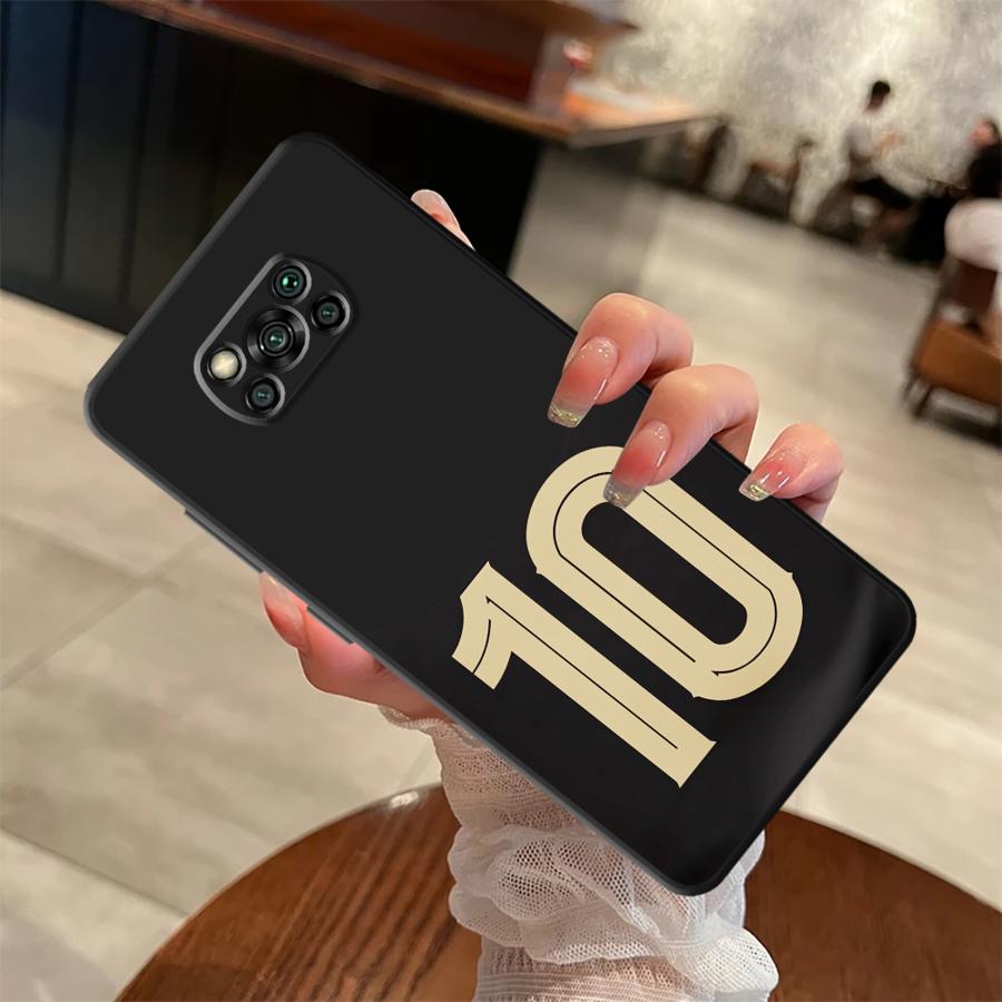 Case for Xiaomi Poco F8 M3 M4 M7 Pro F1 F3 C50 C71 X3 X4 X5 X7 Pro C75 M5 C61 Funda Phone Cover Football Numbers
