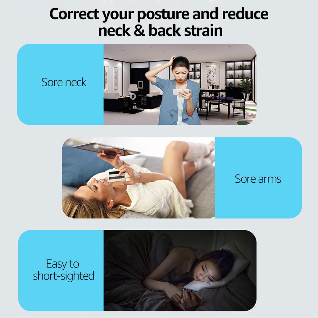 Desktop Tablet Mobile Phone Holder Stand Angle Height Adjustable Foldable Cell Phone Stand Compatible with All Mobile Phone/Tablet