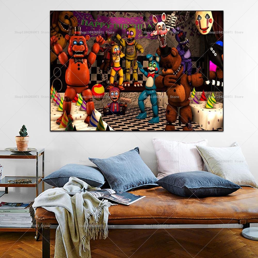 Children's Party Photo Fund with Theme Five Nights At Freddy's, Children's Party Decoration