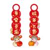 1 Pair Blessing Door Handle Hanging Tag Cartoon Doorknob Hanging Pendants  Lunar New Year