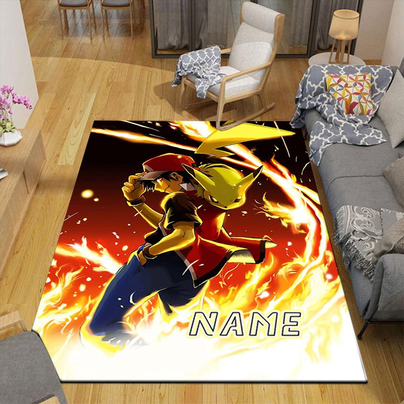 Custom 1Pc Adventure Pikachu Rug Office Carpet Indoor Outdoor Entrance Doormat Nonslip Soft And Comfortable Living Room D2915211