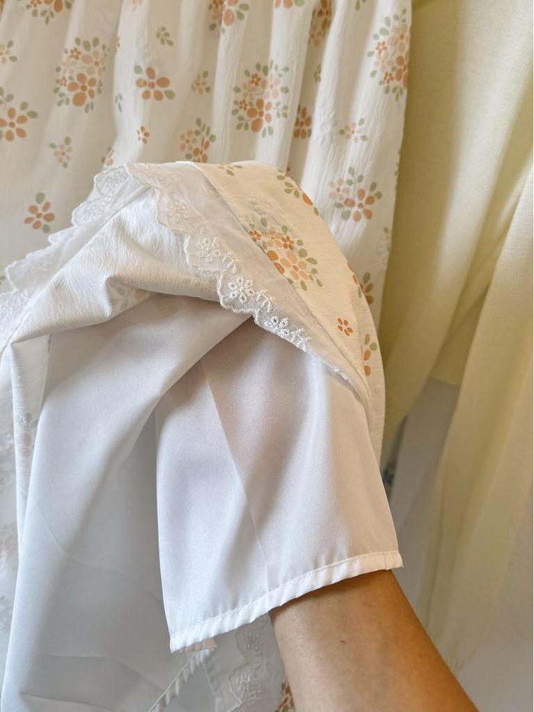 Floral Lace High-Waisted Korean Style Summer Skirt