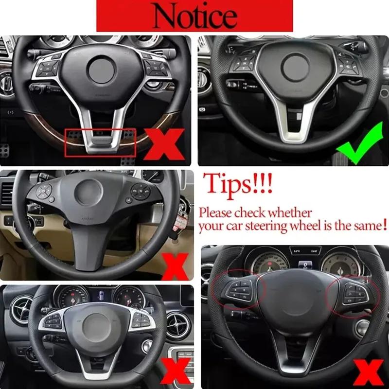 Für Mercedes Benz A B C E CLA CLS GLA GLK SLK Klasse W176 W246 W204 W207 W212 W117 Auto Innen Lenkradabdeckung Zierrahmen