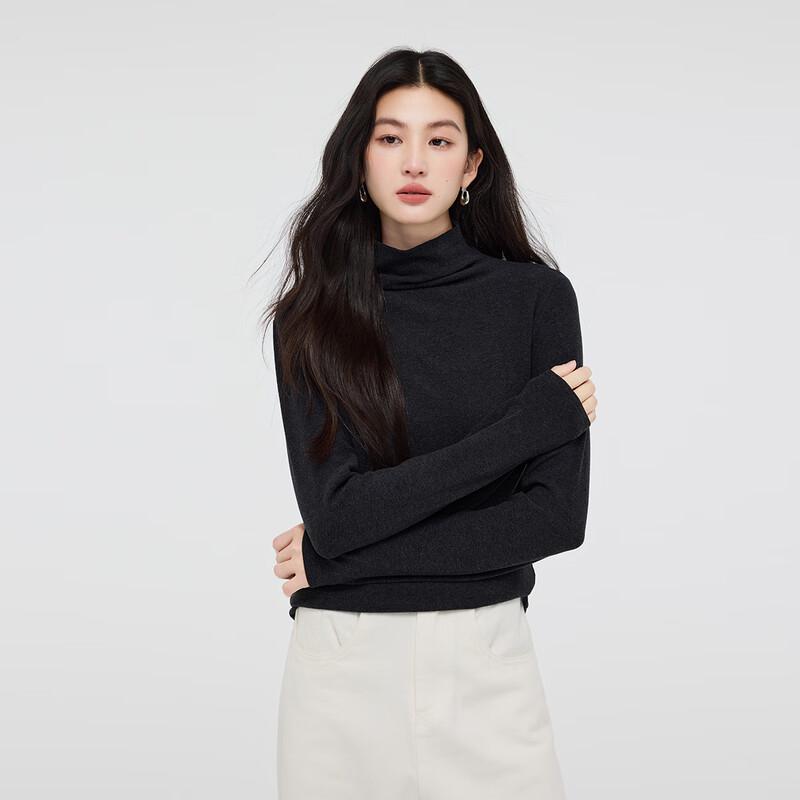 FivePlus Women's High-Neck Knitted Long Sleeve Top