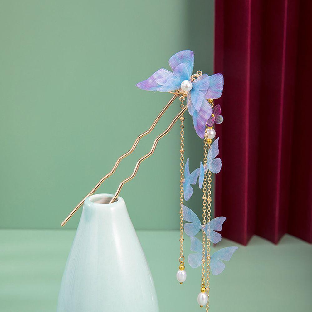 

Бусина свадебная жемчужная для девочек женские палочки для волос китайская заколка для волос бабочка корейский стиль шпилька C