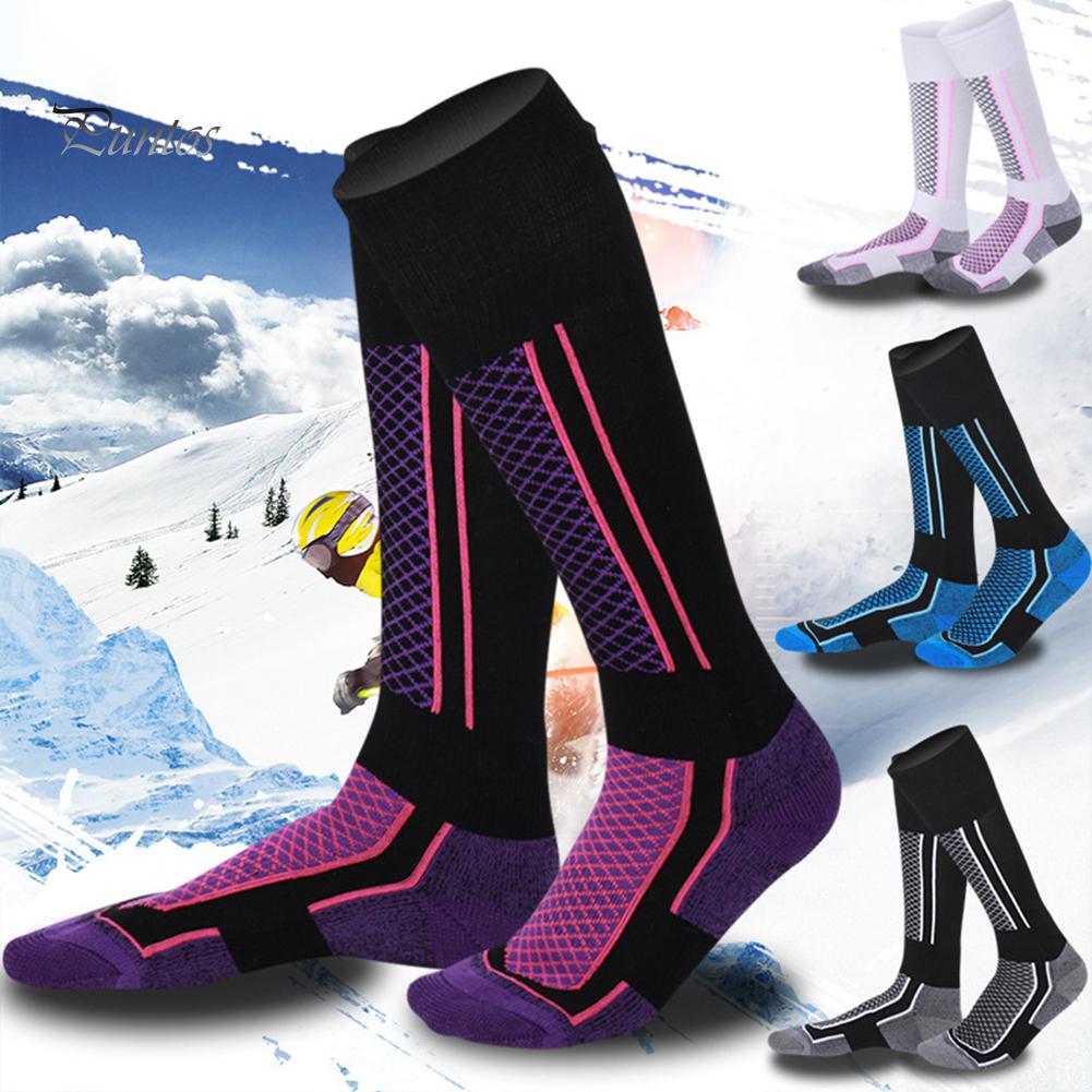 Puntos Winter Outdoor Cotton Men Women Sports Snowboard Thermal Warm Long Ski Socks
