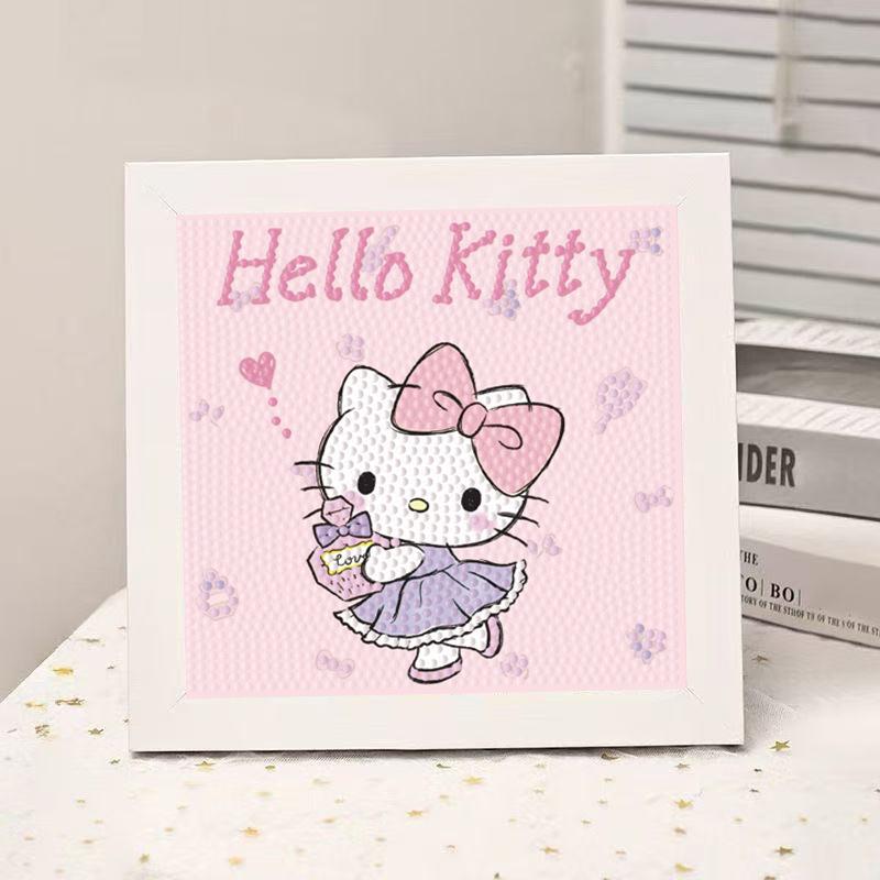 High-End Diamond Painting Diy Van Gogh Starry Sky Cat Creative Handmade Toy Table Decoration Diamond Painting With Frame