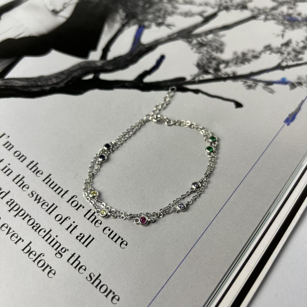 Silver Bracelet with Cubic Zirkonia (2137641)