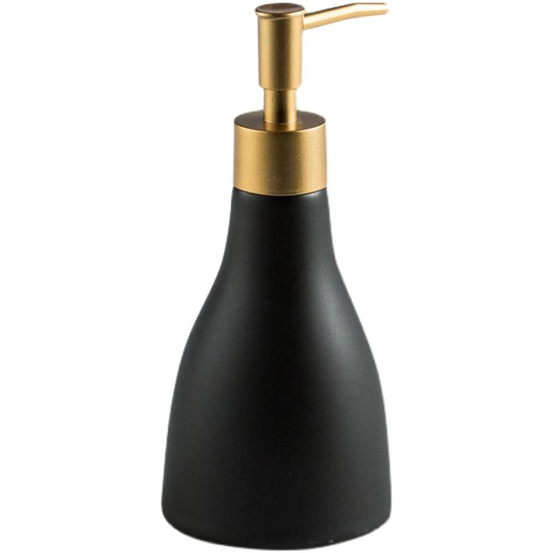 Ceramic Bathroom Liquid Soap Dispenser Bottle Shampoo Shower Gel and Lotion Storage Bottles Home Hotel Disinfectant Bottle