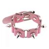 Fashion Spike Bracelet Punk Faux Leather Bracelets Goth Girl Bangle Studded Rock Wristband For Women Men Jewelry