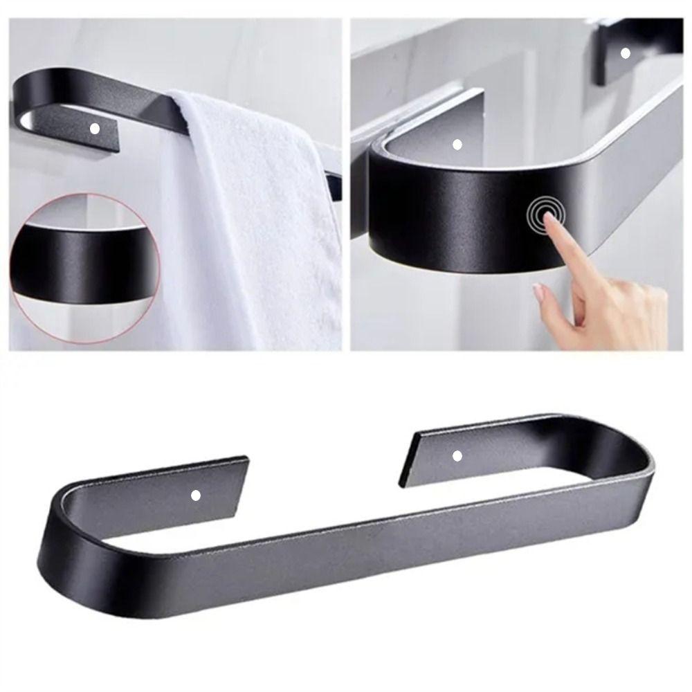Home Hanger Holder Wall Mount Toilet Towel Rack Clothes Holder Storage Shelf Bathroom Bar