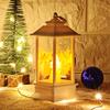 Christmas LED Retro Small Oil Lights Portable Simulation Kerosene Lamp Pot Shaped Luminous Wind Lantern Decorative Ornaments