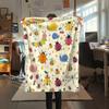 1Pc Cute Cartoon Print Flannel Blanket, High quality Comfortable for All Seasons, Home Decor, Warmth and Comfort, Perfect for Christmas Gifts W49