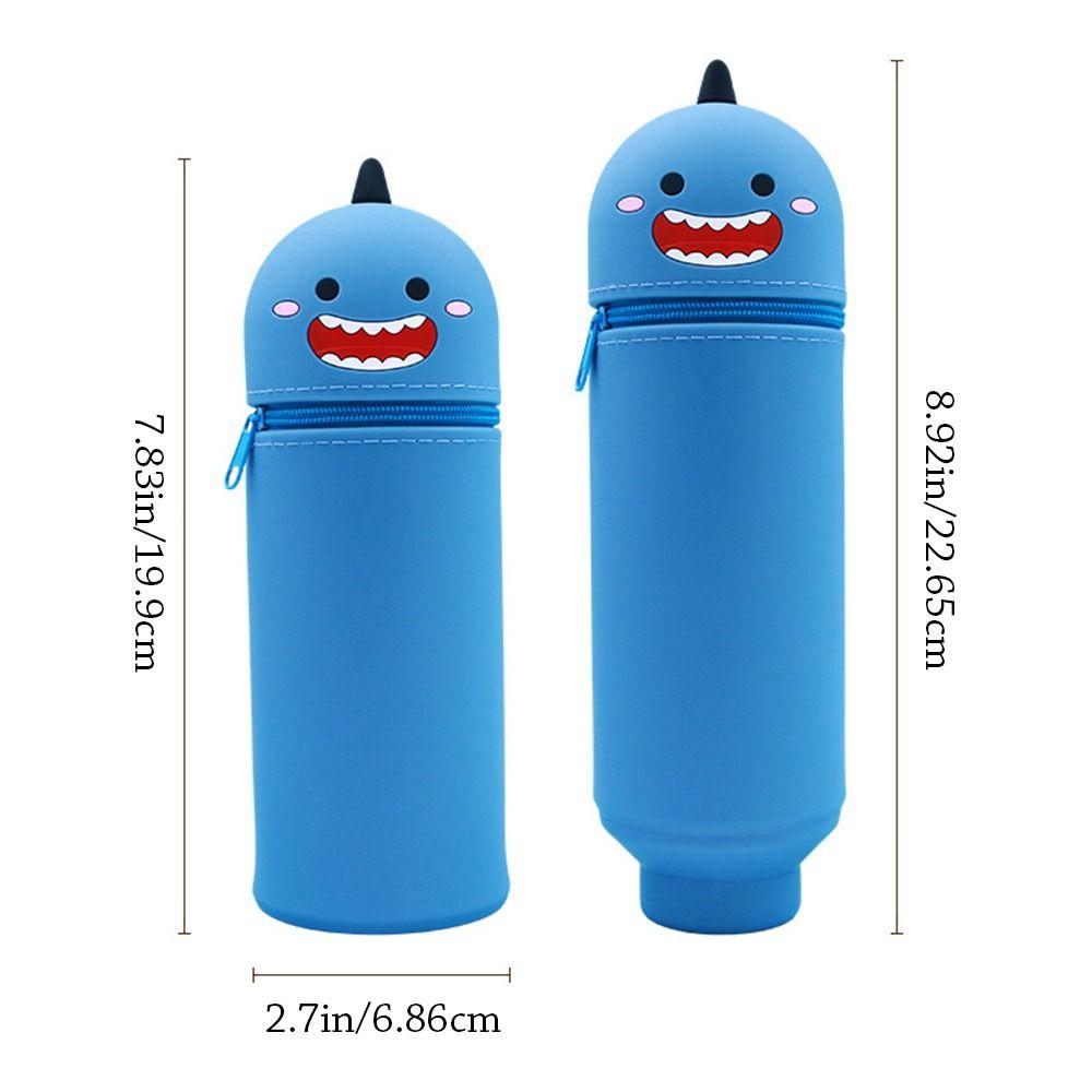 Animal Shape Pen Pouch Silicone Pen Box Cute Pencil Case  School Office